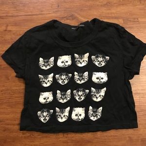 Cat crop top